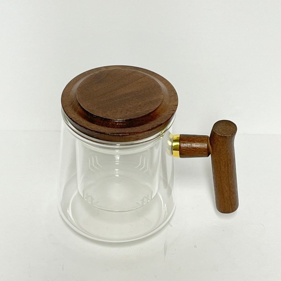 Glass Mug Tea Cup with Infuser and Lid - Picture 2 of 5